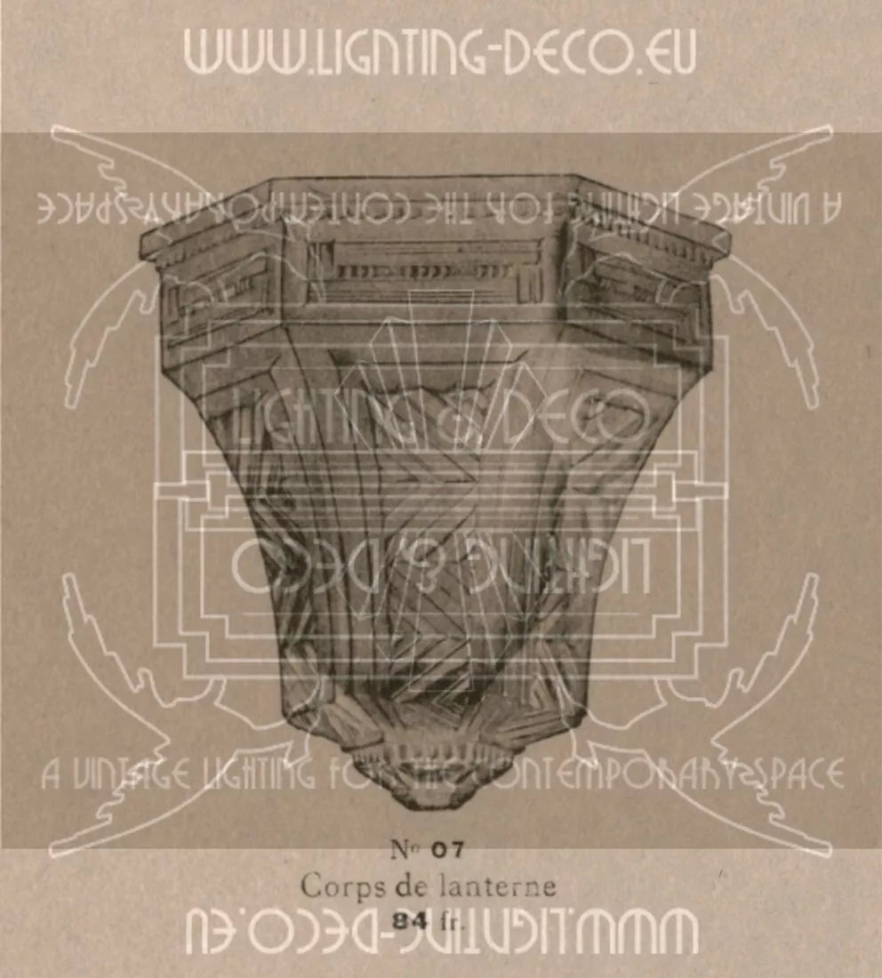 メネディー/ミューラー兄弟 銀青銅 & プレスガラス製 ランタン