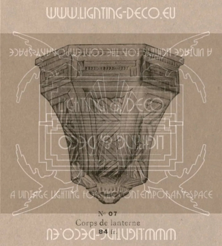 メネディー/ミューラー兄弟 銀青銅 & プレスガラス製 ランタン