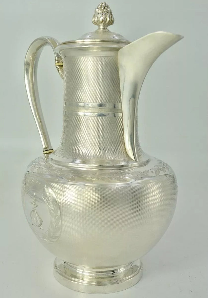 オディオ スターリングシルバー ティーポット ナポレオンIII様式