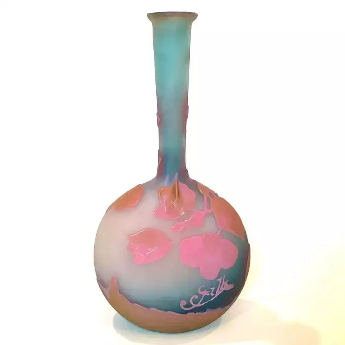 エミールガレ バンジョー型の一輪挿し花瓶