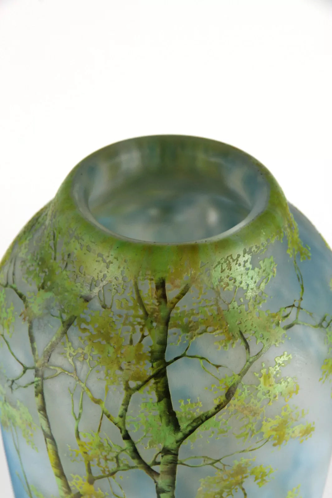 ドーム兄弟（ドームナンシー）山脈と川の風景が描かれた花瓶