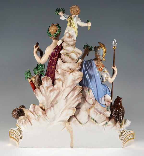 マイセン人形「フィギュア」 アポロの凱旋 ロシア カタリーナⅡ世 1860