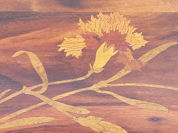 エミールガレ カーネーションの花のアンティークテーブル アール・ヌーヴォー時代
