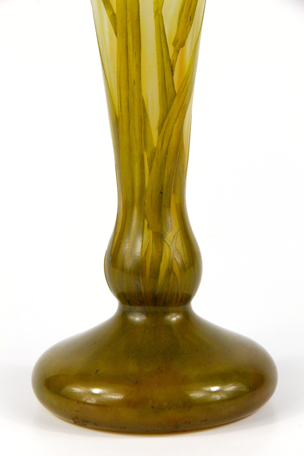 ドーム兄弟（ドームナンシー） アイリスの花が描かれた花瓶 アール