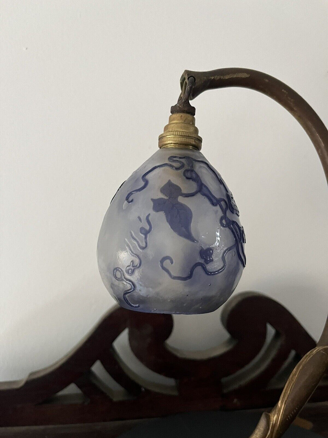 エミールガレ 朝顔が描かれたテーブルランプ アールヌーボー期の作品