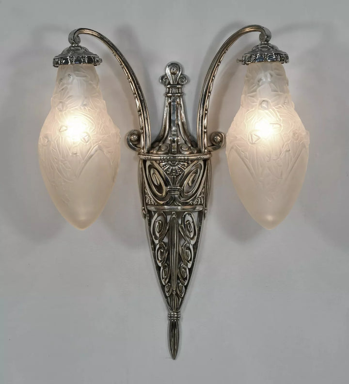 ドラット フランス製 アールデコ ウォールランプ（ペア）