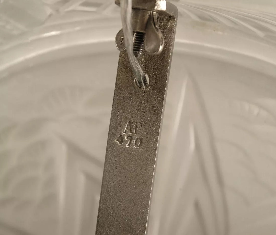 ミューラー兄弟 銀青銅 プレスガラス製 シャンデリア