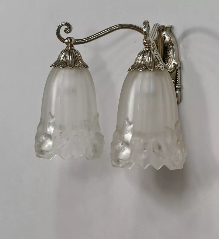 ポール・ジル フランス製 アールデコ ウォールランプ（ペア）