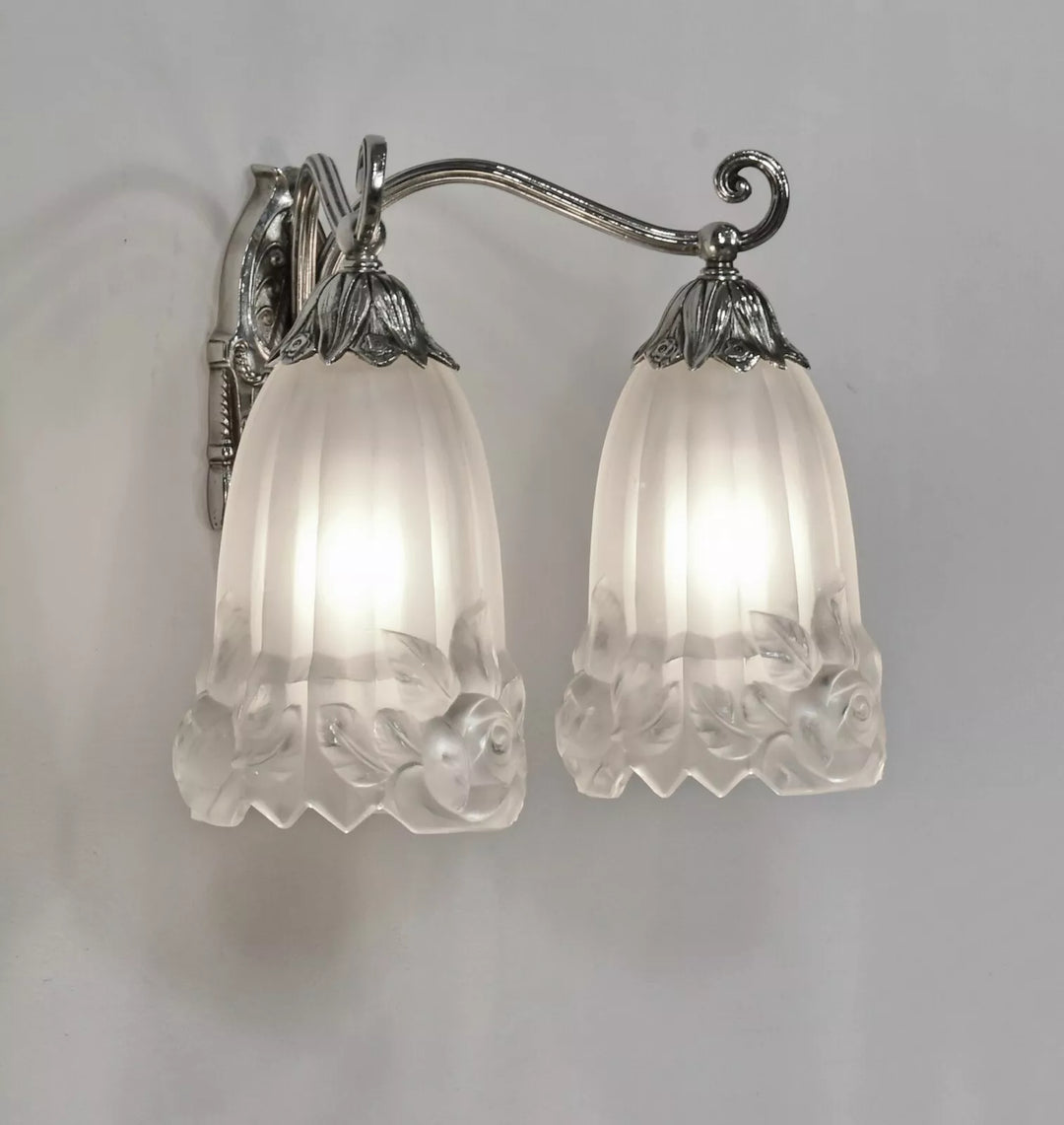 ポール・ジル フランス製 アールデコ ウォールランプ（ペア）