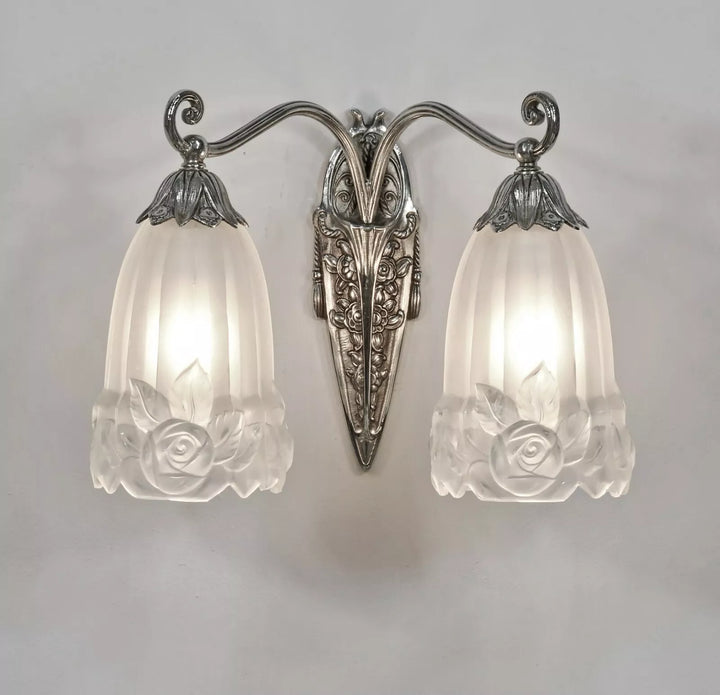 ポール・ジル フランス製 アールデコ ウォールランプ（ペア）