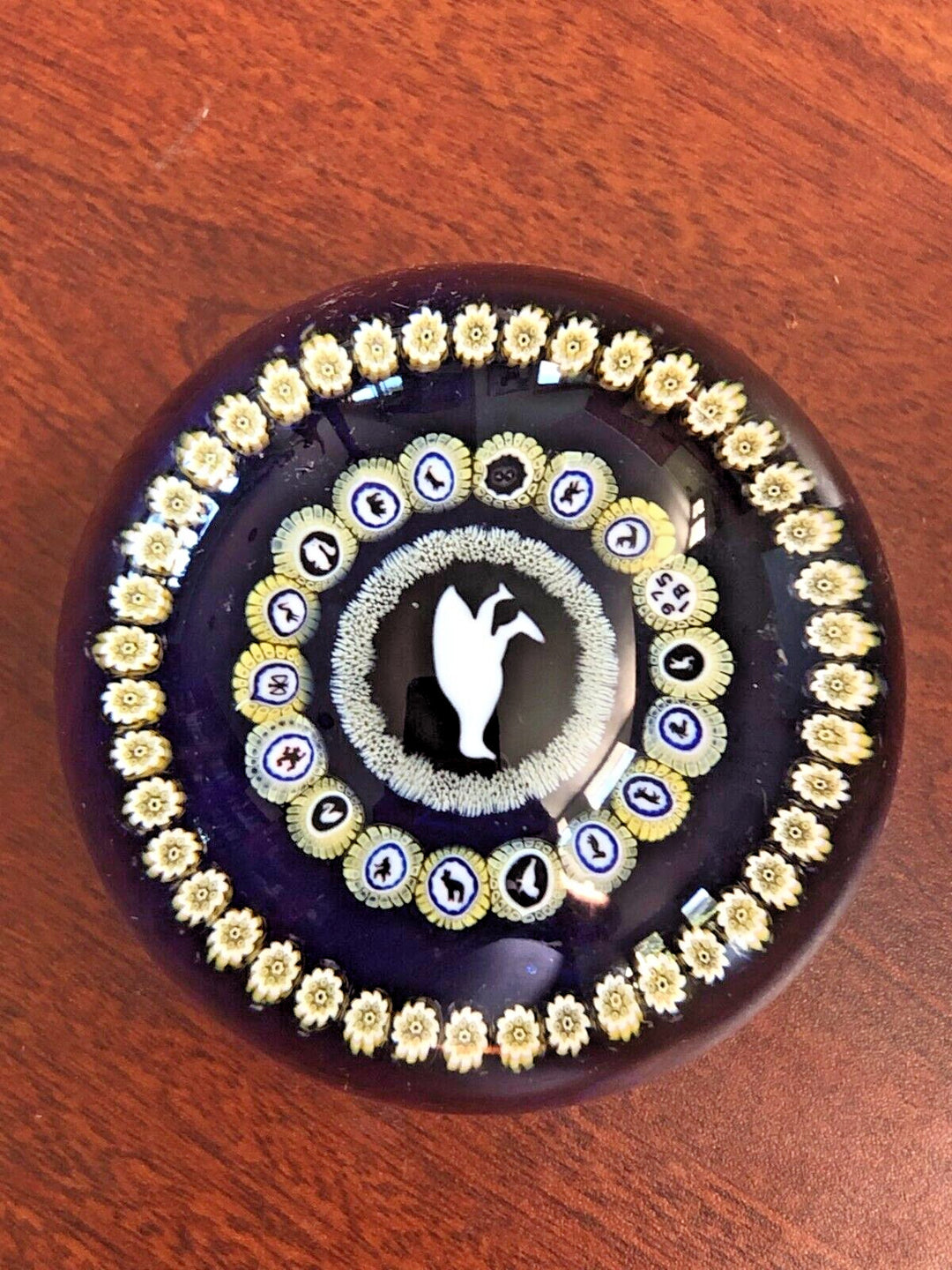 ヴィンテージ バカラ 雄鶏のガラスペーパーウェイト 1975年