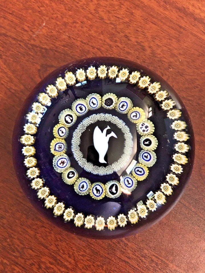 ヴィンテージ バカラ 雄鶏のガラスペーパーウェイト 1975年