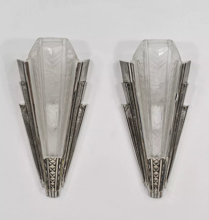 メネディー フランス製 アールデコ ウォールランプ（ペア）