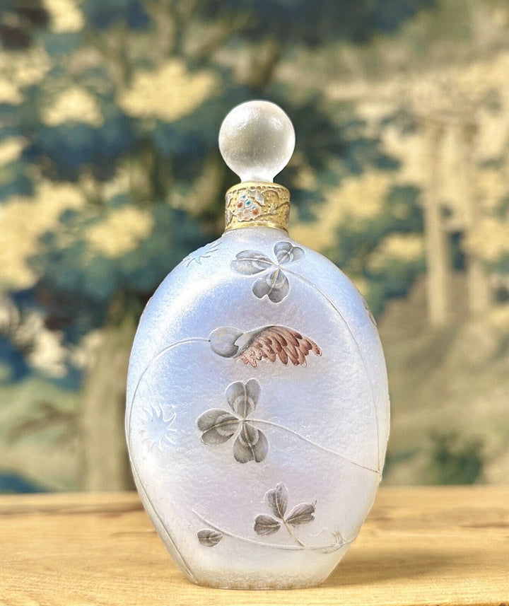 ドーム兄弟（ドームナンシー） 蓮華の花とクローバーの香水瓶