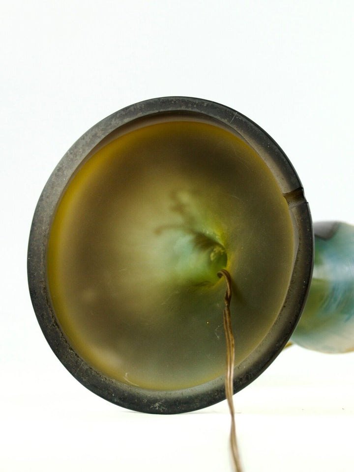 エミールガレ 「カモメと帆船」のアールヌーボー時代のアンティークテーブルランプ 1910年頃の作品