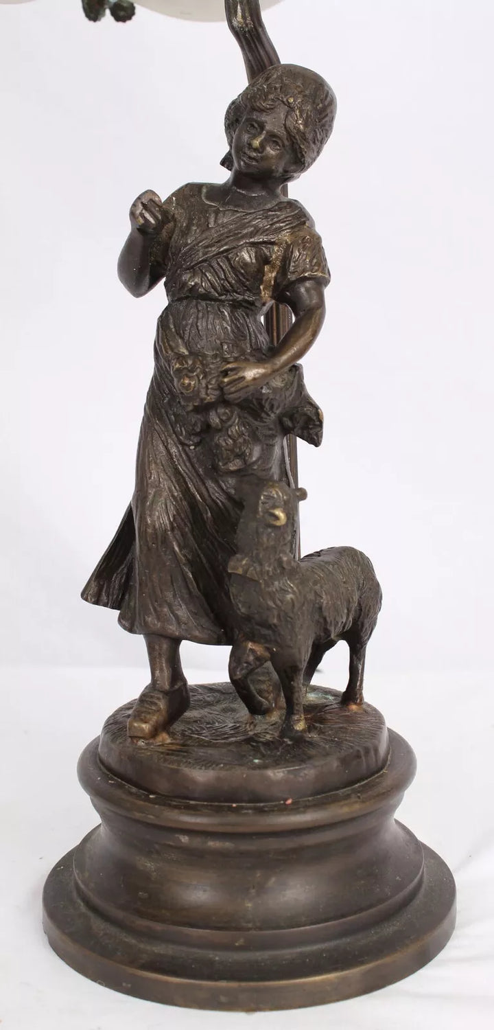 ル・ヴェール・フランセ（シュナイダー兄弟） ブロンズ製テーブルランプ