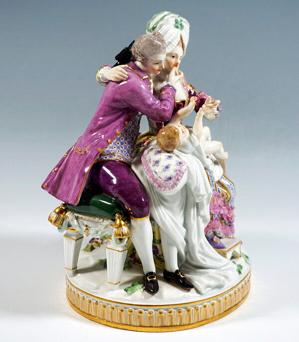 マイセン人形「フィギュア」風俗画シリーズ 幸せな家族