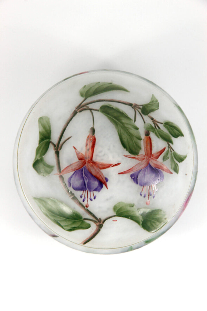 ドーム兄弟（ドームナンシー）フクシアの花が描かれた小物入れ（ボンボニエール） 1910年頃