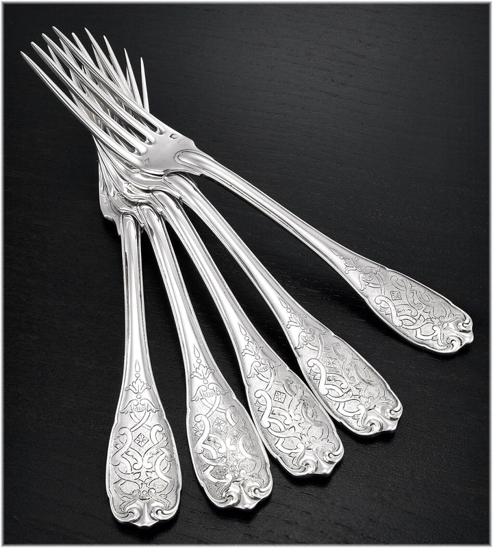 ピュイフォルカ モデル　エリゼ：高級純銀製デザート／アントルメ大皿セット