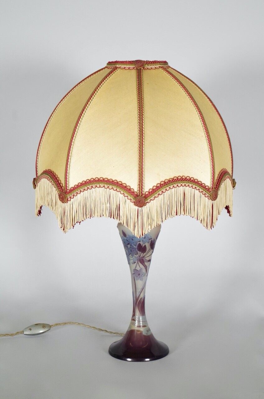 エミールガレ ホテイアオイの花のランプ