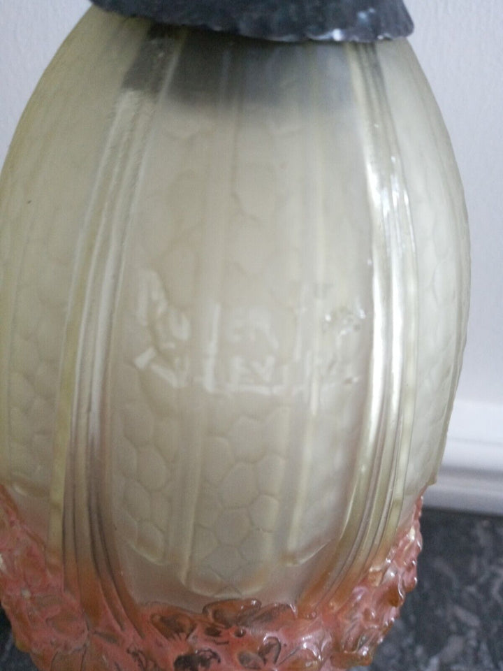 エティエ・ヴァンソン&ミューラー兄弟の紫陽花の花のアールデコランプ