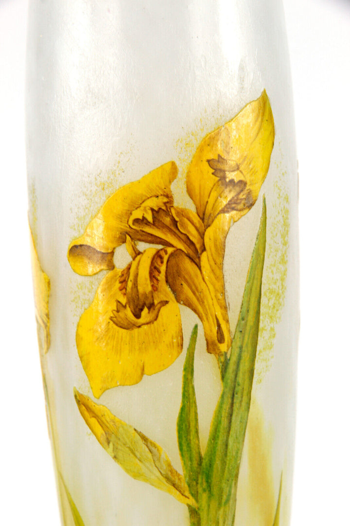 ドーム兄弟（ドームナンシー） アイリスの花が描かれた花瓶 アール