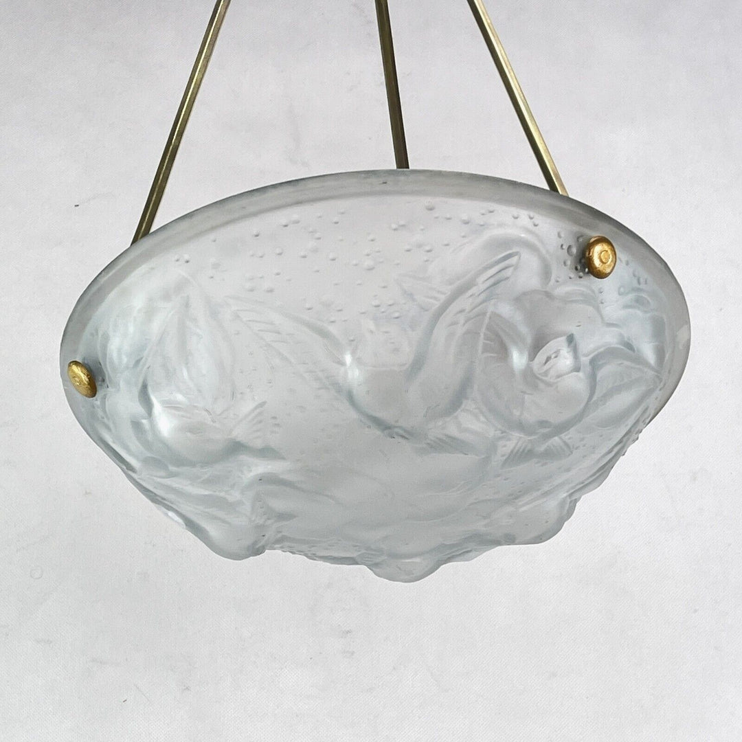 ミューラー兄弟 アールデコ  シャンデリア 吊りランプ 1930年代