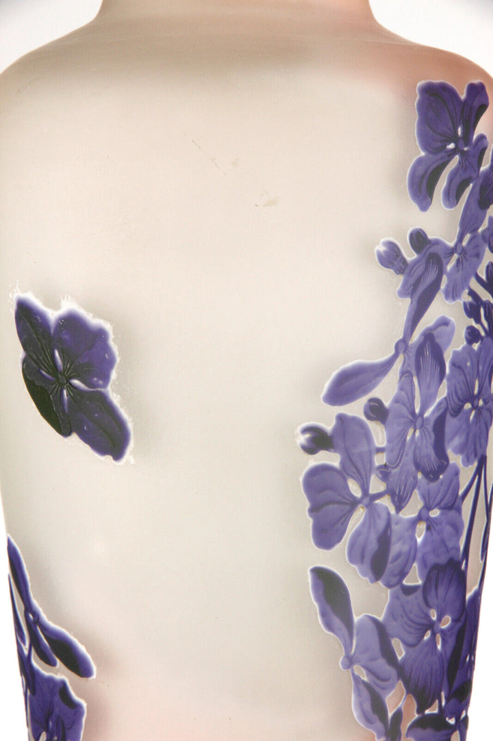 エミールガレ 紫陽花の花が描かれたアールヌーボー時代の大型花瓶2