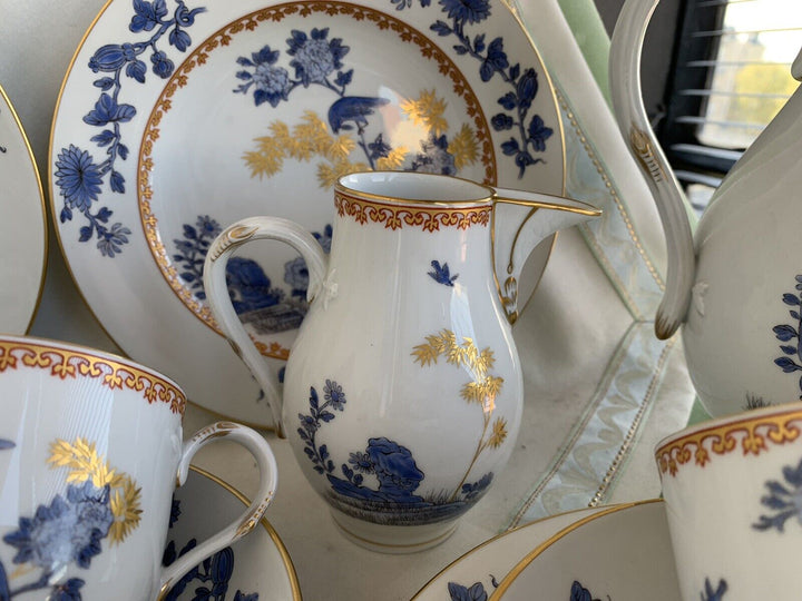 マイセン食器（古マイセン）鳥の絵と牡丹の花のコーヒーカップセット