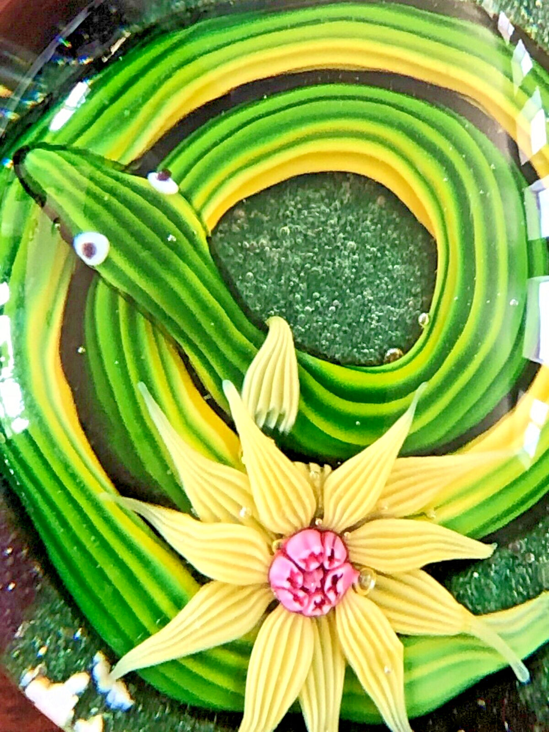 ヴィンテージ バカラ 緑ヘビのペーパーウェイト  1970年