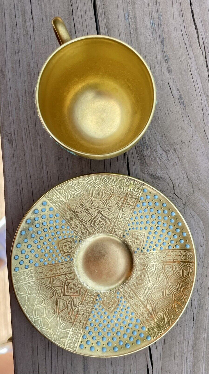 コールポート ターコイズジュエルデミタス カップ＆ソーサー