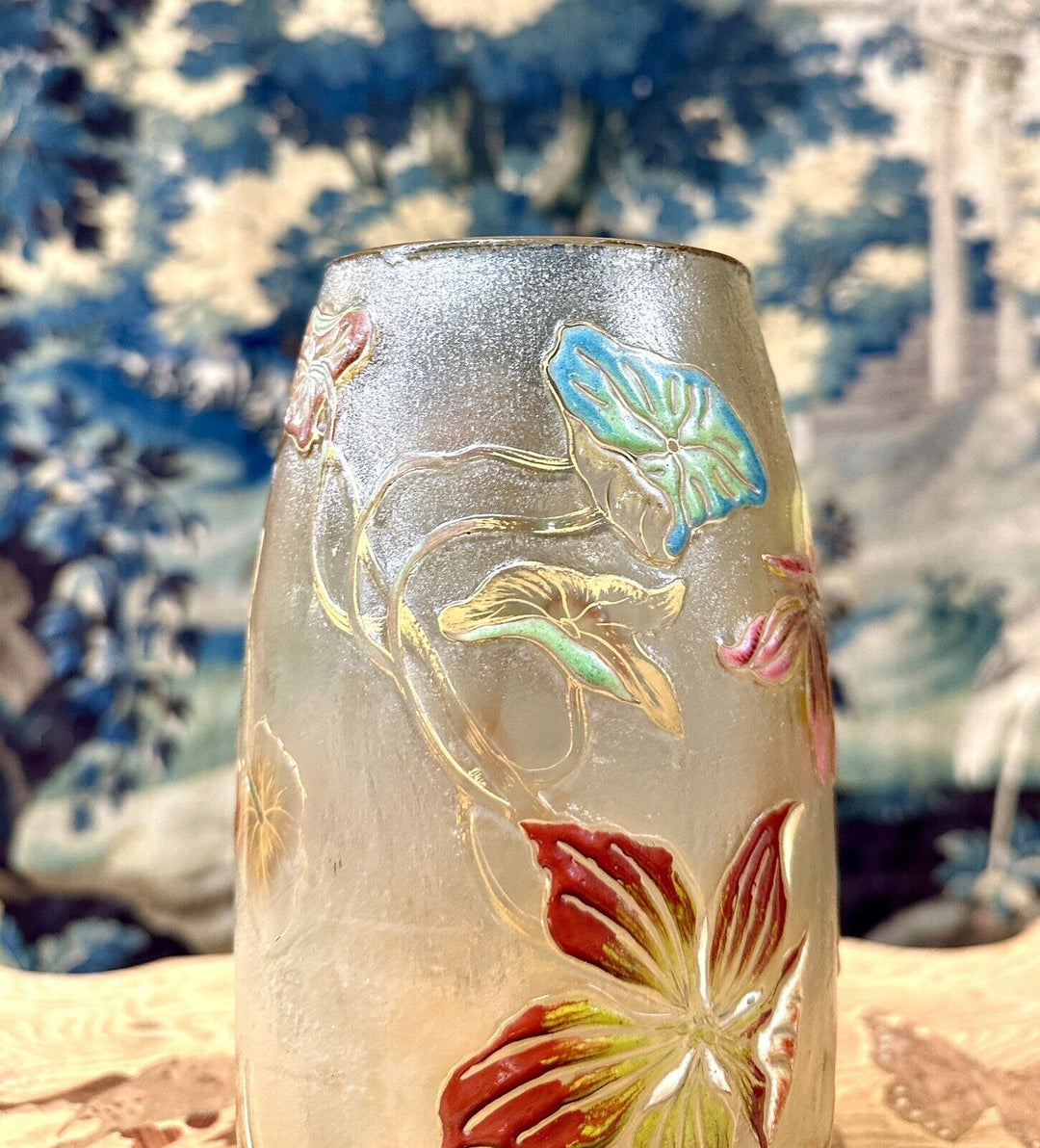 エミールガレの初期作品　キンレンカの花の花瓶