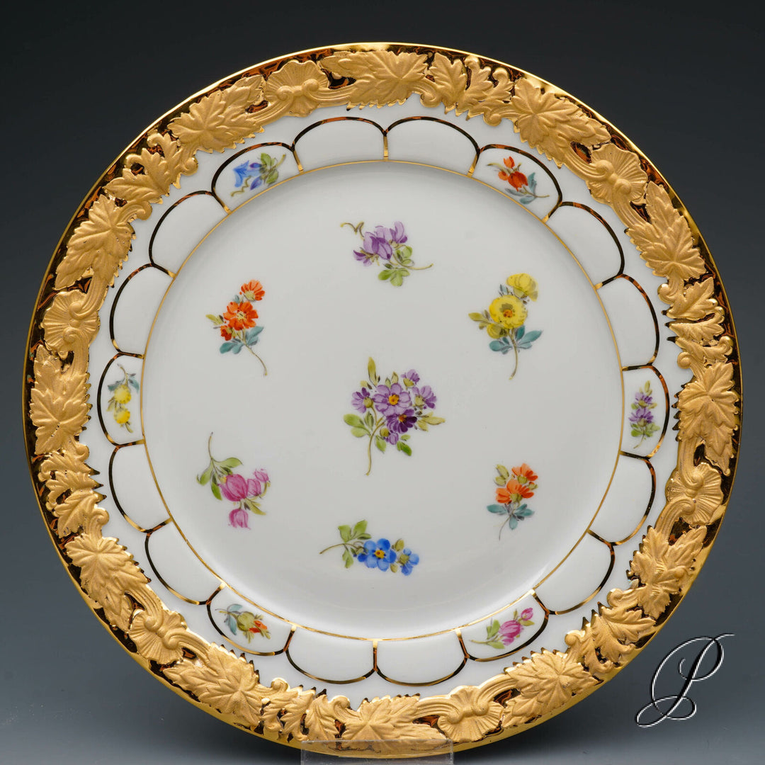 マイセンカップ　Xフォーム　カップ＆ソーサー＆プレート３