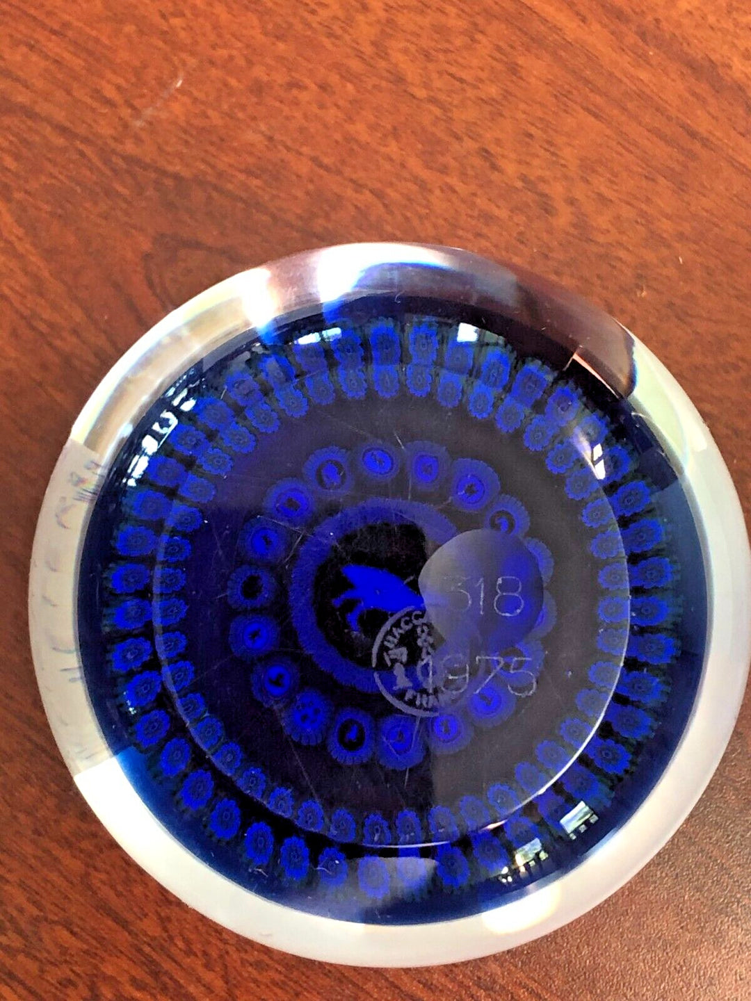 ヴィンテージ バカラ 雄鶏のガラスペーパーウェイト 1975年