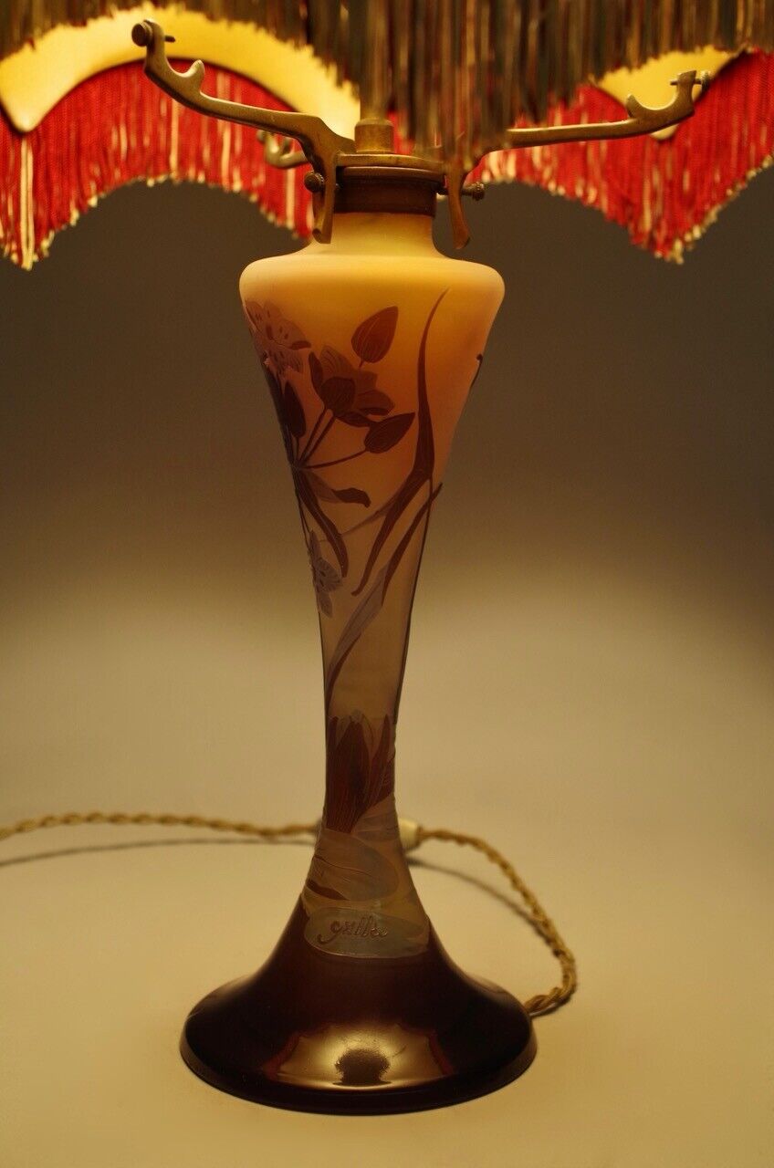 エミールガレ ホテイアオイの花のランプ