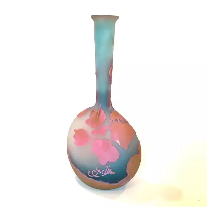 エミールガレ バンジョー型の一輪挿し花瓶