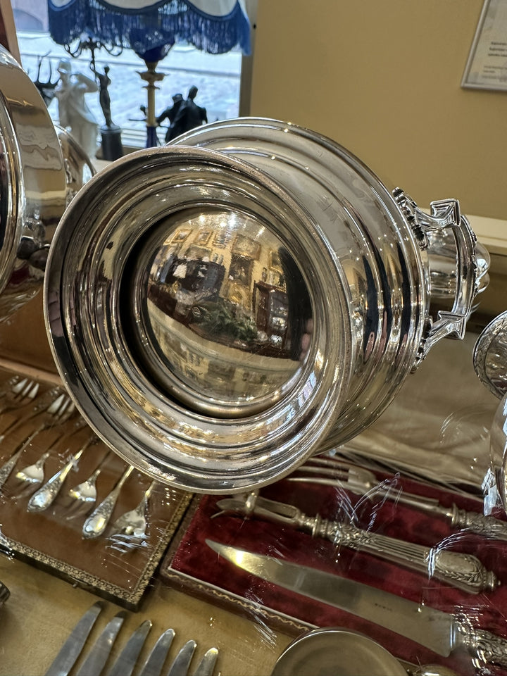 テタール製　純銀スターリングシルバースリーピースコーヒーセット　フランス 20世紀の作品