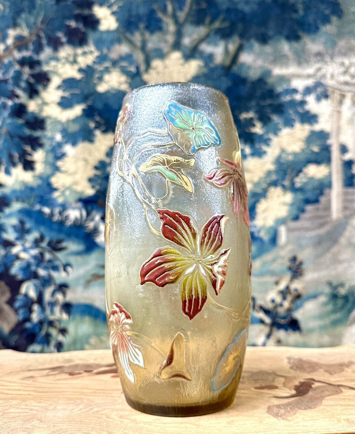 エミールガレの初期作品　キンレンカの花の花瓶