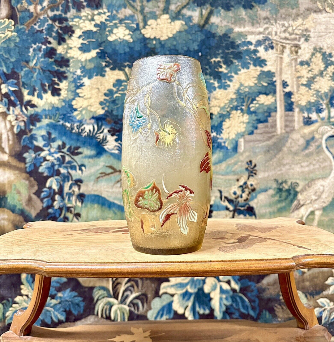 エミールガレの初期作品　キンレンカの花の花瓶