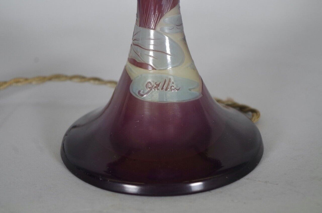 エミールガレ ホテイアオイの花のランプ