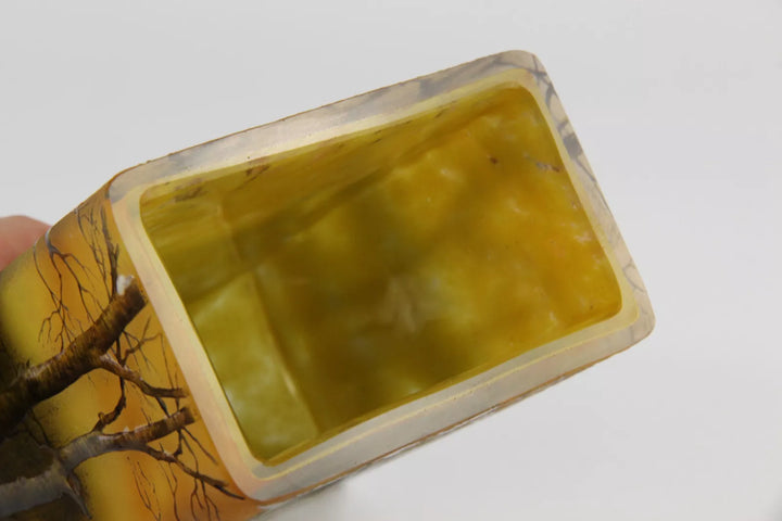 ドーム兄弟（ドームナンシー） 冬景色が描かれた花瓶