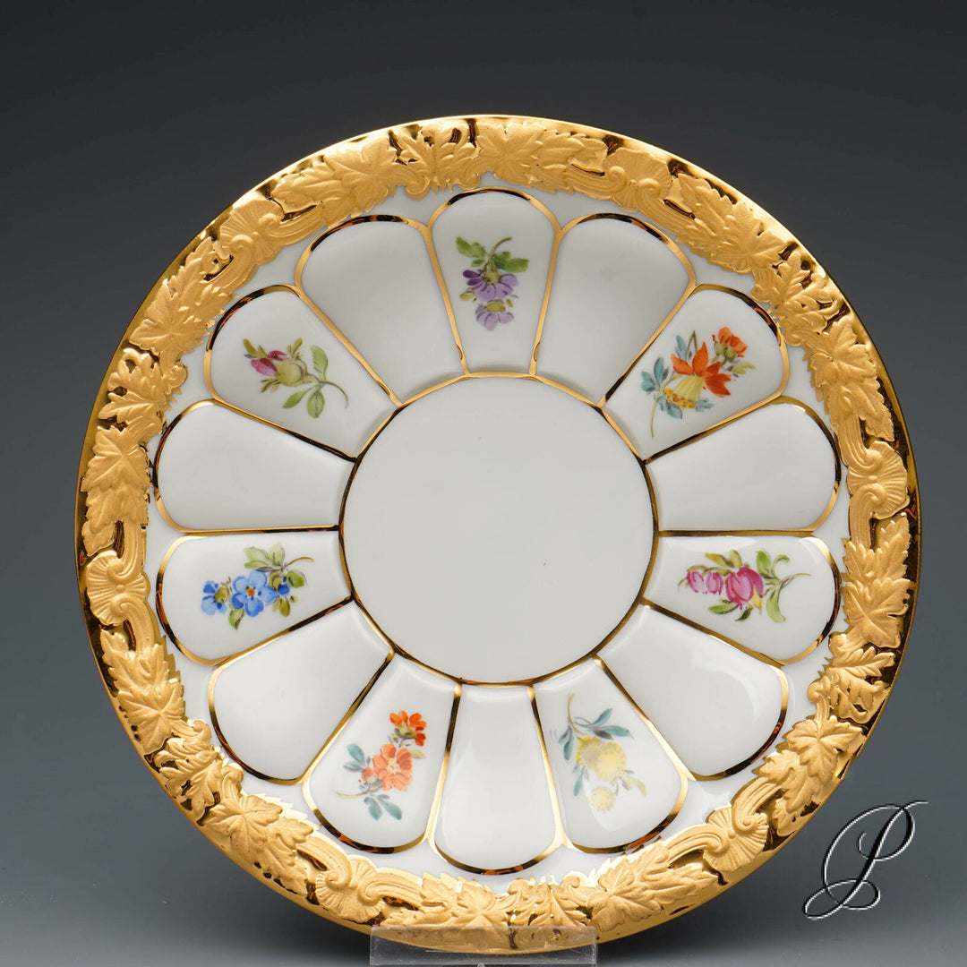 マイセンカップ　Xフォーム　カップ＆ソーサー＆プレート３