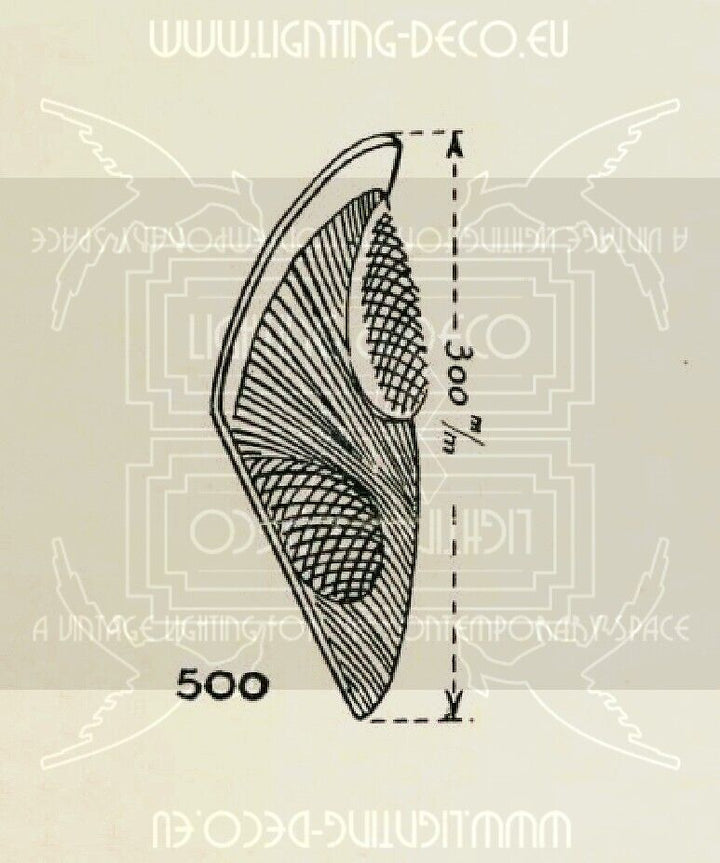 レオン・ユゲ、ドゥゲ アールデコ調シャンデリア シルバーメッキブロンズと型押しガラスのペンダントライト