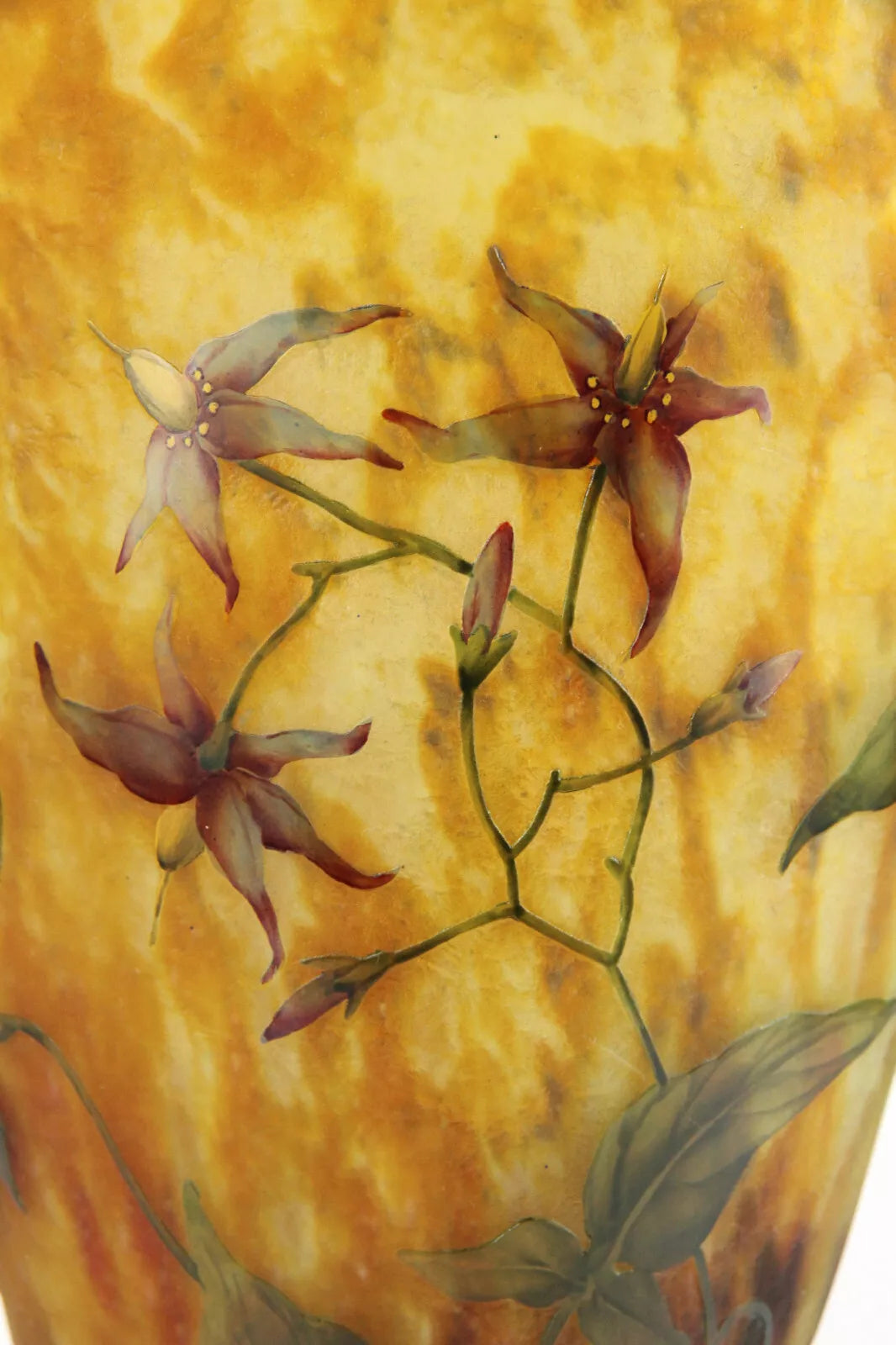 ドーム兄弟（ドームナンシー）ナス科の植物の花が描かれた花瓶