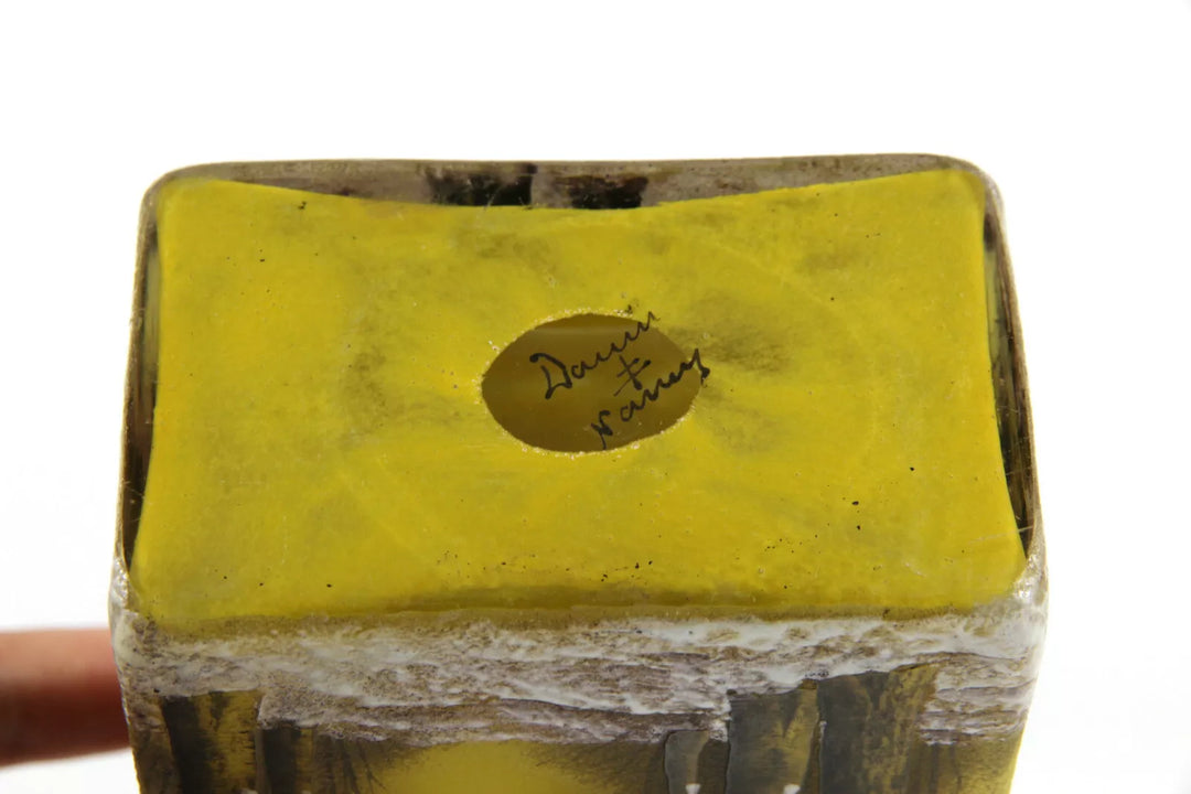 ドーム兄弟（ドームナンシー） 冬景色が描かれた花瓶