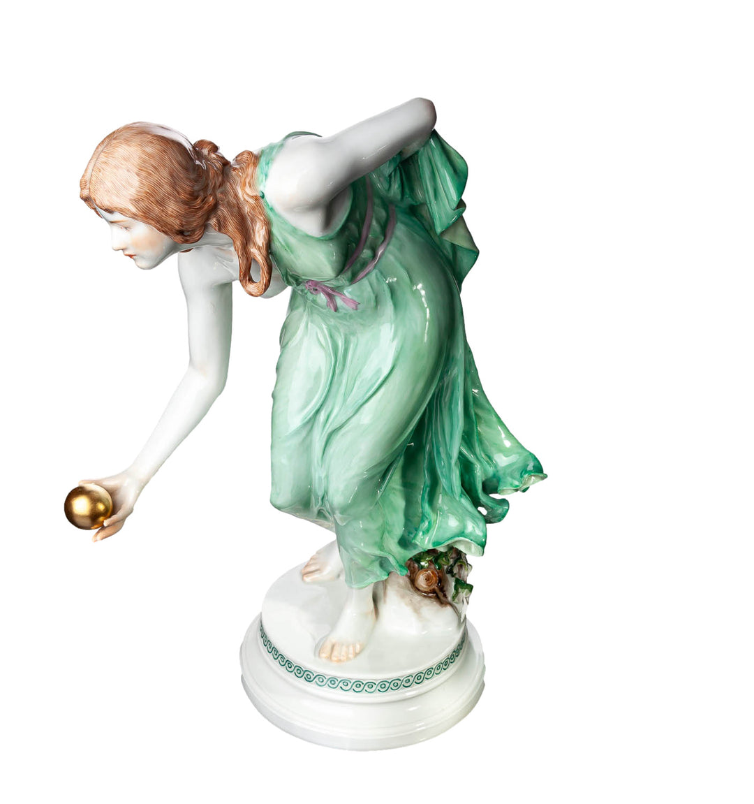 ✤ninni①✤1924年以前マイセン『トランプを持つ女性』 ✤1924年以前マイセンフィギュリン『ガーランドを持つ女性』①