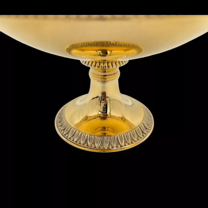 オディオ (Odiot)  ゼフィールハンドル付きヴェルメイユ製カップ 純銀