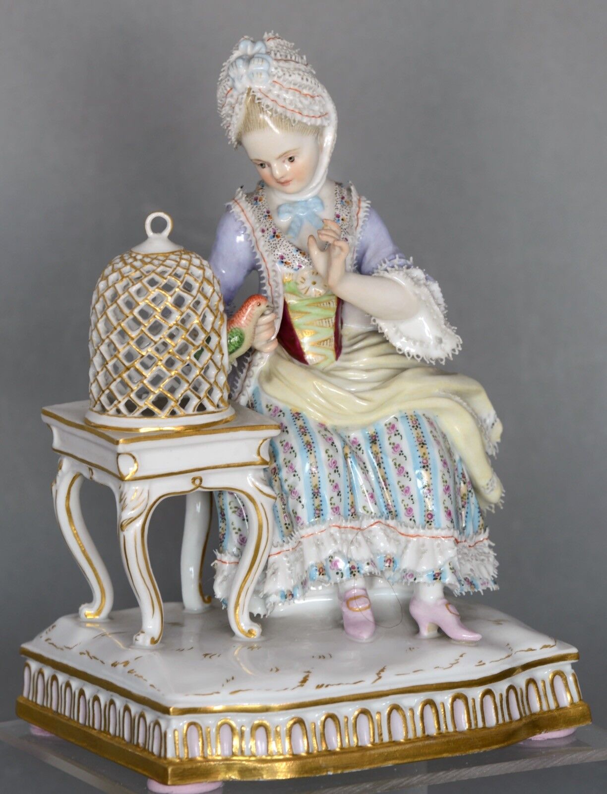 マイセン Meissen 五感の寓意 「視覚」 1890年頃 1級品 人形 - 美術品