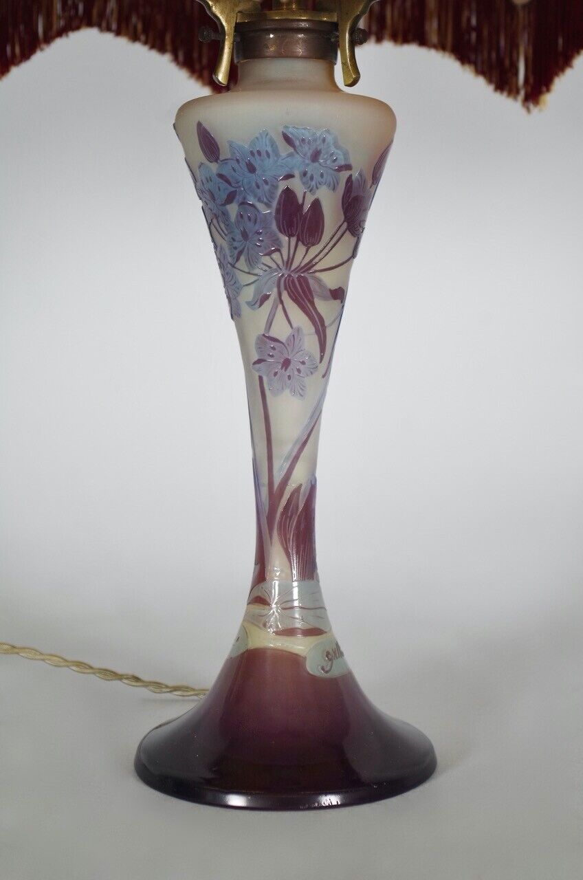 エミールガレ ホテイアオイの花のランプ