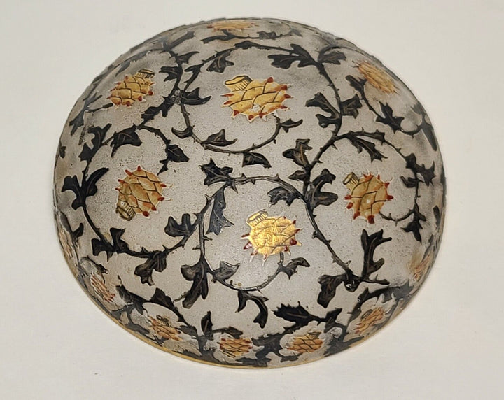 ドーム兄弟（ドームナンシー）アザミの花が描かれた小物入れ『ボンボ